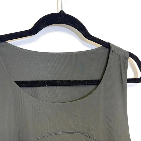 NWT Spanx Go Lightly Ribbed Tie Back Tank Top - Yoga Athleisure Running Gym - Picture 6 of 11